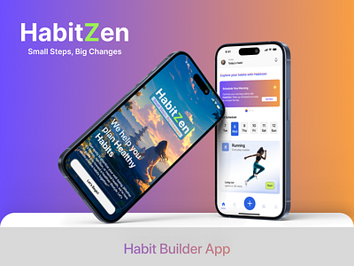 HabitZen - Cultivate Your Best Self designinspiration interactiondesign mobileappdesign ui uiuxdesign userexperience