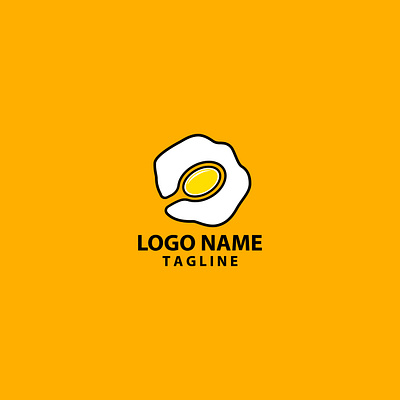 egg spoon logo design vector vector