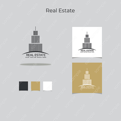 Visual Identity for Real Estate: Logo Collection 3d animation branding design graphic design illustration logo logo design logos motion graphics realestate logo ui vector