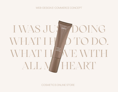 SHIK - online women's cosmetics store design ui