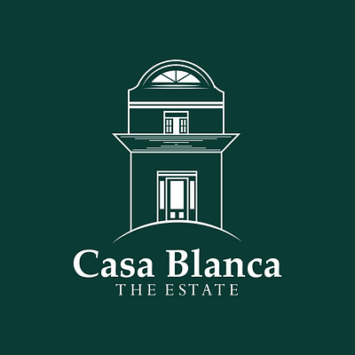 house level line logo design vector finance