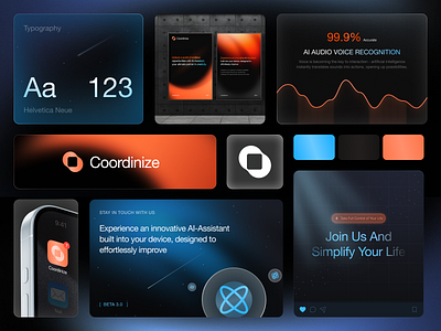 Coordinize - Branding for AI ai ai startup animation artificial intelligence branding design illustration interface mobile open ai print product product design service startup typography ui ux web web design