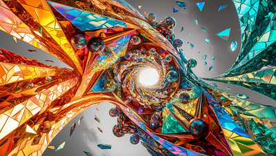 A kaleidoscope world illustration