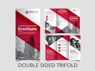 Design a Double Sided Trifold Brochure adobe illustrator adobe indesign bifold booklet brochure design business brochure business cards company profile double sided ebook flyer design graphic design leaflet pdf lead magnet postcard trifold