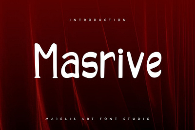 Masrive art calligraphy design font letter ligature sans serif serif special