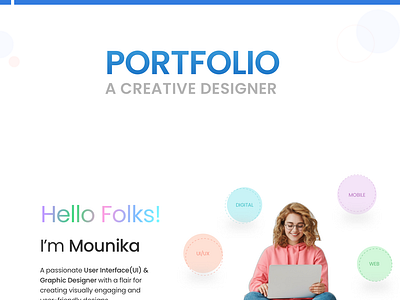 Portfolio Design behance creativeportfolio design designinspiration designportfolio designshowcase dribbble graphic design illustration portfolio ui uiux userexperience userinterface ux design webportfolio