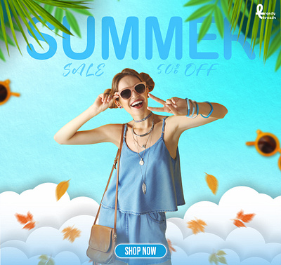 SUMMER SALE POSTER design graphic design