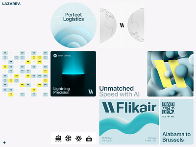 Branding B2B Interface Dashboard ✦ Flikair branding design illustration interface logo product service startup ui ux