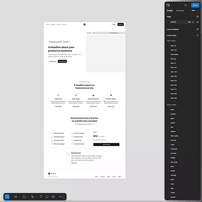 One component → 999 website ideas in Figma branding design design system figma interface ui ui kit ux website