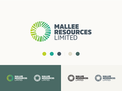 Mallee Resources Limited branding design graphic design green logo mallee