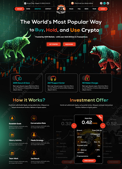 HYIP Template: Upgrade Your Site with Bull & Bear theme Design! best hyip template buy hyip template design gc hyip template goldcoders hyip template hyip hyip design hyip investment template hyip template hyip templates hyip web design hyip website design investment template website website design website template