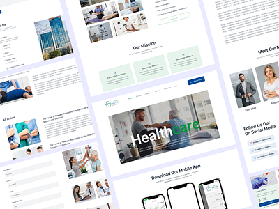 Medical Website Design Landing Page / Home Pages design graphic design health website healthcare website medical website design ui uiux website website design