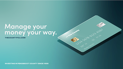 The County FCU - Social Ad Concept ad branding business design finance graphic design logo marketing vector