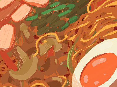 Foodies art cake detailedart digitalart digitalillustration drawingfood eggs food foodies foodillustration frenchfries illustration lasagna meal noodles ramen soup sushi