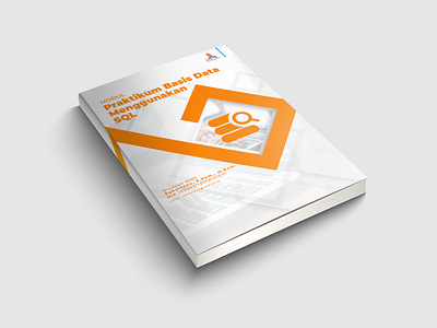 Book Cover Design - Modul Praktikum Basis Data book mockup product design