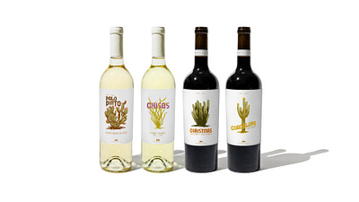 Texas Wine Labels illustration