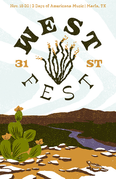 West Fest Festival Poster illustration