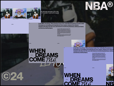 NBA© - More Than Just A League clean design dribble editorial figma game more then just a league typograhpy ui web web design