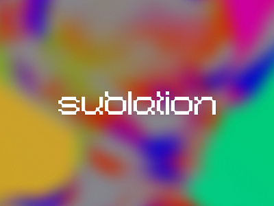 Sublation Logo ai art contemporary crazy logo logotype modern pixel pixel logo tech type