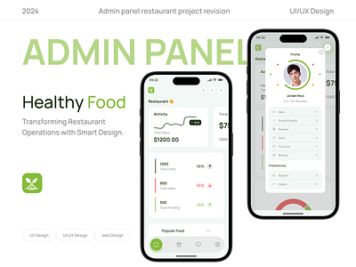 Admin Panel Mobile App admin panel android app app design apple food interface ios landing page minimal mobilapp mobile mobile app mobile screen product design ui uiux ux web design website