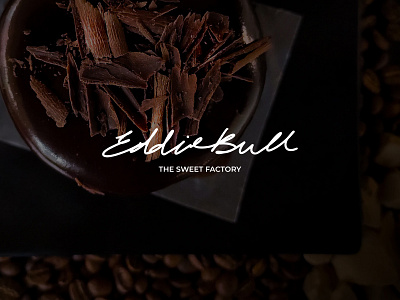 EddieBull brush caligprahy candy cbd factory food hand handwritten logo logotype marijuana script sweet tasty thc type