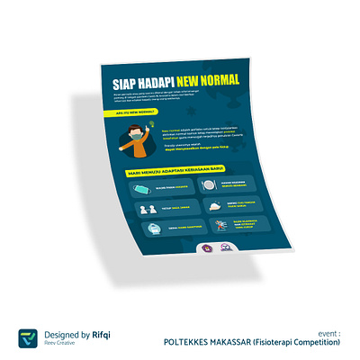 Poster Design - Siap Hadapi New Normal infographic new normal