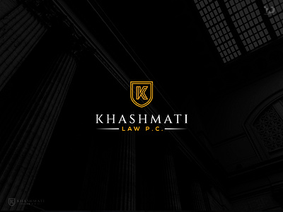 KHASHMATI Law Logo | Law Firm Logo 3d advisory logo attorney logo branding classic logo design graphic design illustration law law firm logo logo logo design minimalist logo modern logo professional logo