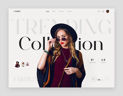 Farish - Fashion E-commerce Website brand clothes clothing e commerce ecommerce fashion fashion website hero hero design landing page landing page design luxury shop shopping store style ui design ui ux web design website