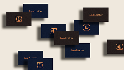 Brand Design and Strategic Positioning - LouxLeather brand brand design company branding branding agency business card company corporate design graphic design high end identity image leather logo logo design luxury brand luxury card premium presence visual