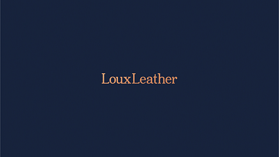 Brand Design and Strategic Positioning - LouxLeather blue brand logo brand logotype design brand name creation branding branding agency branding company company logo custom logo design gold graphic design high scale brand leather logo logo design logotype naming navy vector