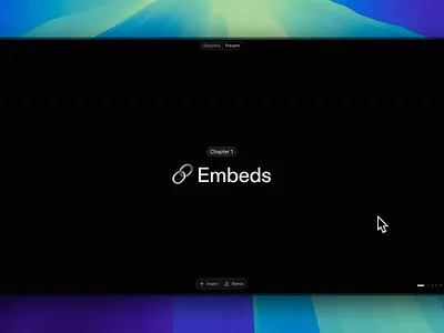 Embeds in Chronicle app embeds link product ui