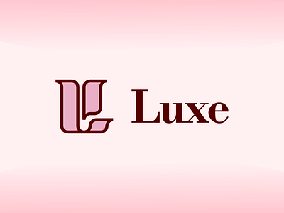 Mock Project - Luxe brand branding feminine girl graphic design logo logos modern pink simple upscale florals