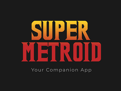 Super Metroid Companion App graphic design ui