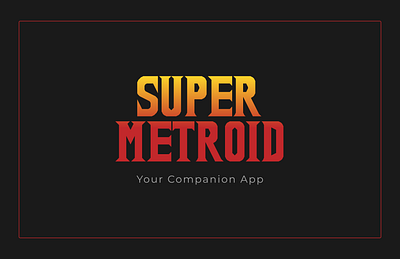 Super Metroid Companion App graphic design ui