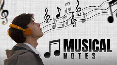 Musical Notes app branding design graphic design illustration logo typography ui ux vector