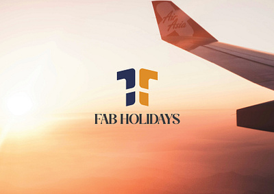 Logo design for Travel and Tourism Company 'Fab Holidays' holidays company logo illustrator logo logo design tourism company logo travel agency logo