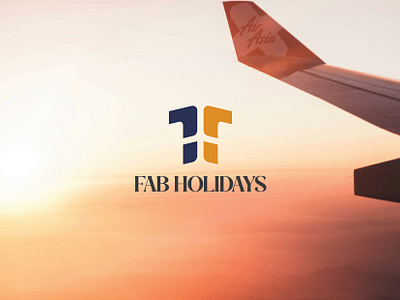 Logo design for Travel and Tourism Company 'Fab Holidays' holidays company logo illustrator logo logo design tourism company logo travel agency logo