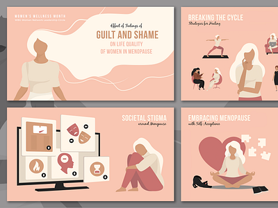 Presentation: Women's Wellness Month digital art graphic design illustration illustrator presentation vector