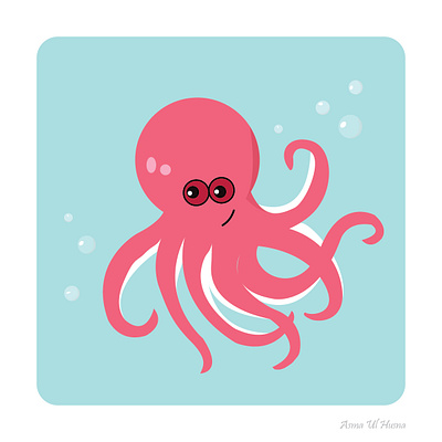 Octopus Character Illustration animal art artist character art digital illustration digitalart drawing illustration illustration art octopus octopus art