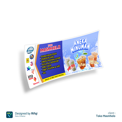 Banner Design - Toko Masmhelo infographic mockup product design