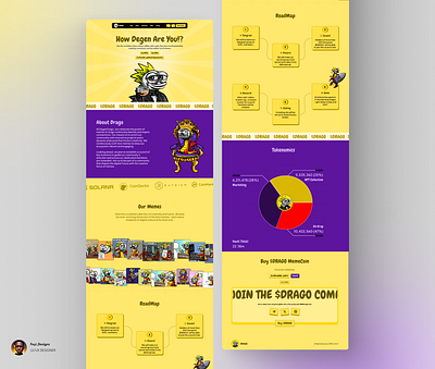 Dragon Meme landing page blockchain design blockchain ui blockchaindesign blockchainui crypto landing page cryptodesign cryptolandingpage cryto design website defi defi landing page landing page design landingpagedesign meme coin meme coin website memecoin memecoindesign uiuxdesign web3 web3 landing page web3design