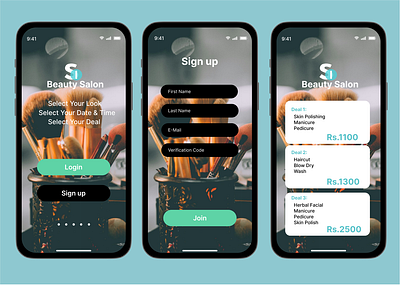 Beauty Salon App Design 3d ai animation app beauty branding canava design di fashion figma foryou graphic design illustration logo motion graphics post socialmedia ui uiux