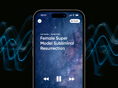 Powerful Subliminals — music, audios, affirmations & mantras affirmations app audio flow mantras meditation app meditations mobile app mobile app design mobile design music app powerful subliminal sound streaming subliminals ui ux design