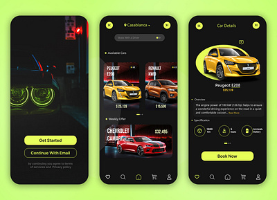 Car Mobile App Design app app design branding car car website design design inspiration inspiration portfolio portfolio projects project project inspiration template ui ux ux ui ux ui design web design website website design