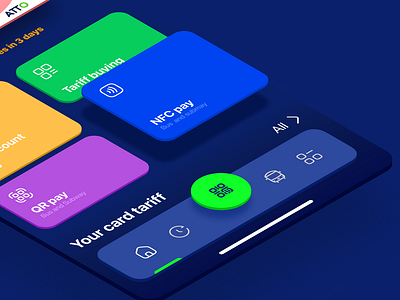 ATTO Transportation Card atto concept mibiledesign redesign transportationcard uiux webdesigbn