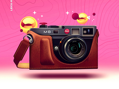 M8 analogic analogue camera city culture illustration leica light neon photo pink pop retro vintage