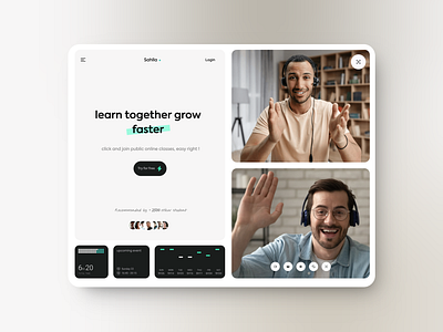 E-Learning Platform- Sahlla design learning logo platform startup ui