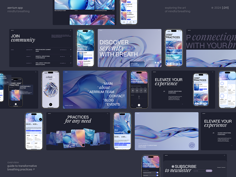 Case Study: Breathing Techniques App and Web Design 3d animation app design breathing design graphic design health interaction design interface mobile mobile design motion graphics ui user experience user interface ux web web design website wellness