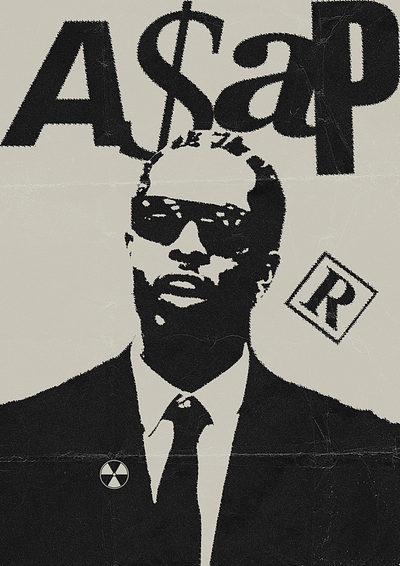 A$AP Rocky poster design flyer graphic design illustration poster