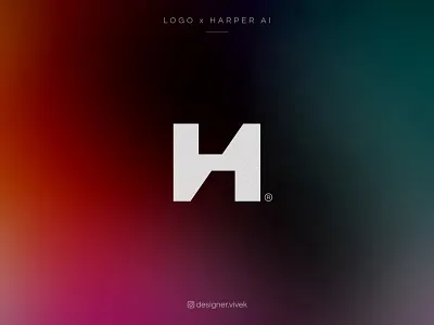 Harper AI logo and branding ai ai branding ai design ai logo ai logo designer ai logomark ai symbol artificial intelligence branding h ai h branding h design h logo h logomark illustration logo symbol symbol icon